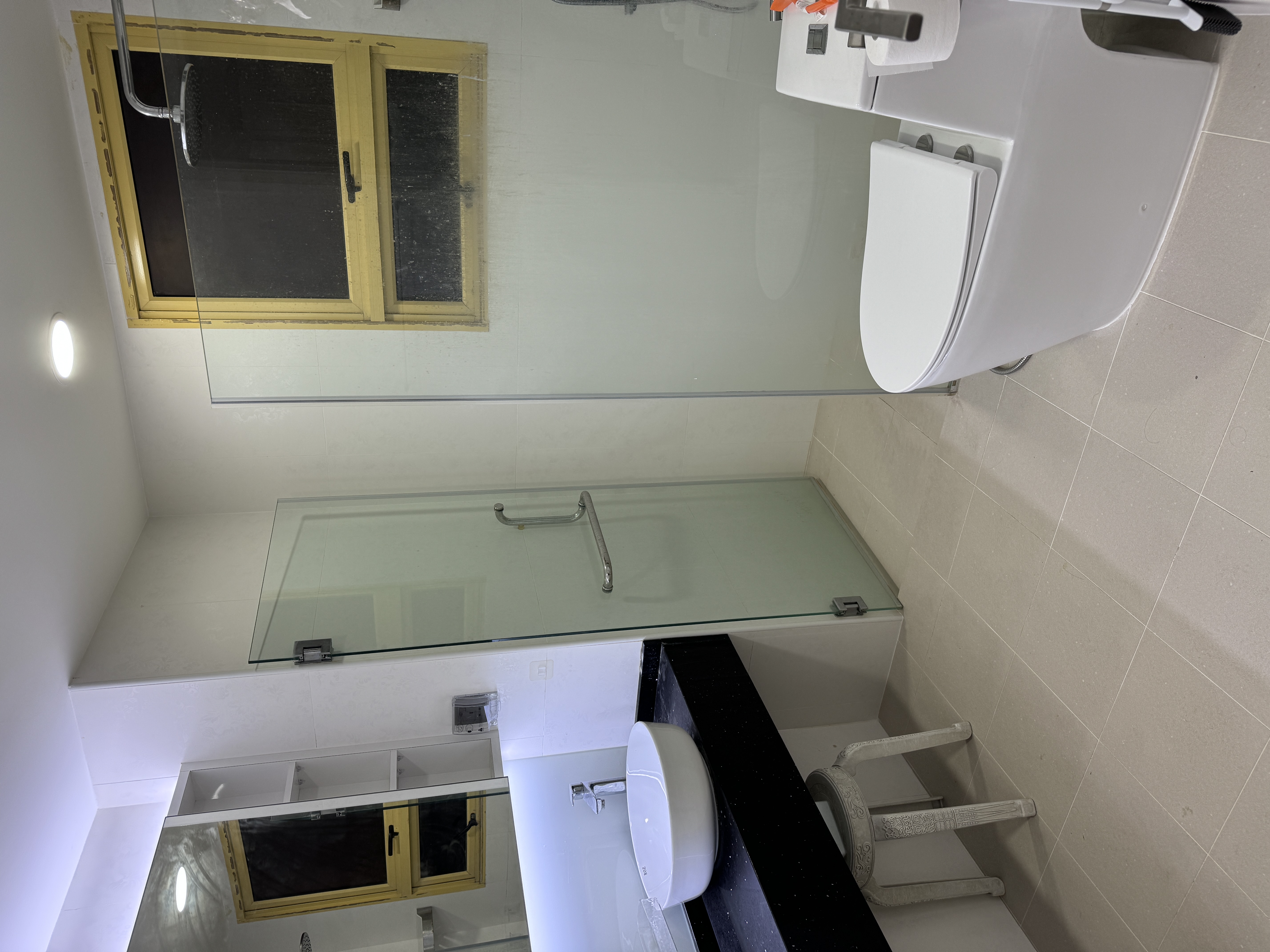 Master en-suite bathroom with rain shower